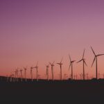 photo of wind turbines lot