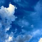 clouds in blue sky