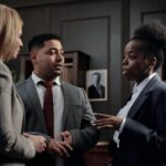 businesspeople talking