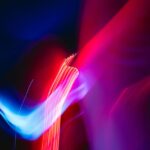 red pink and blue wallpaper