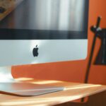 close up photography of apple computer
