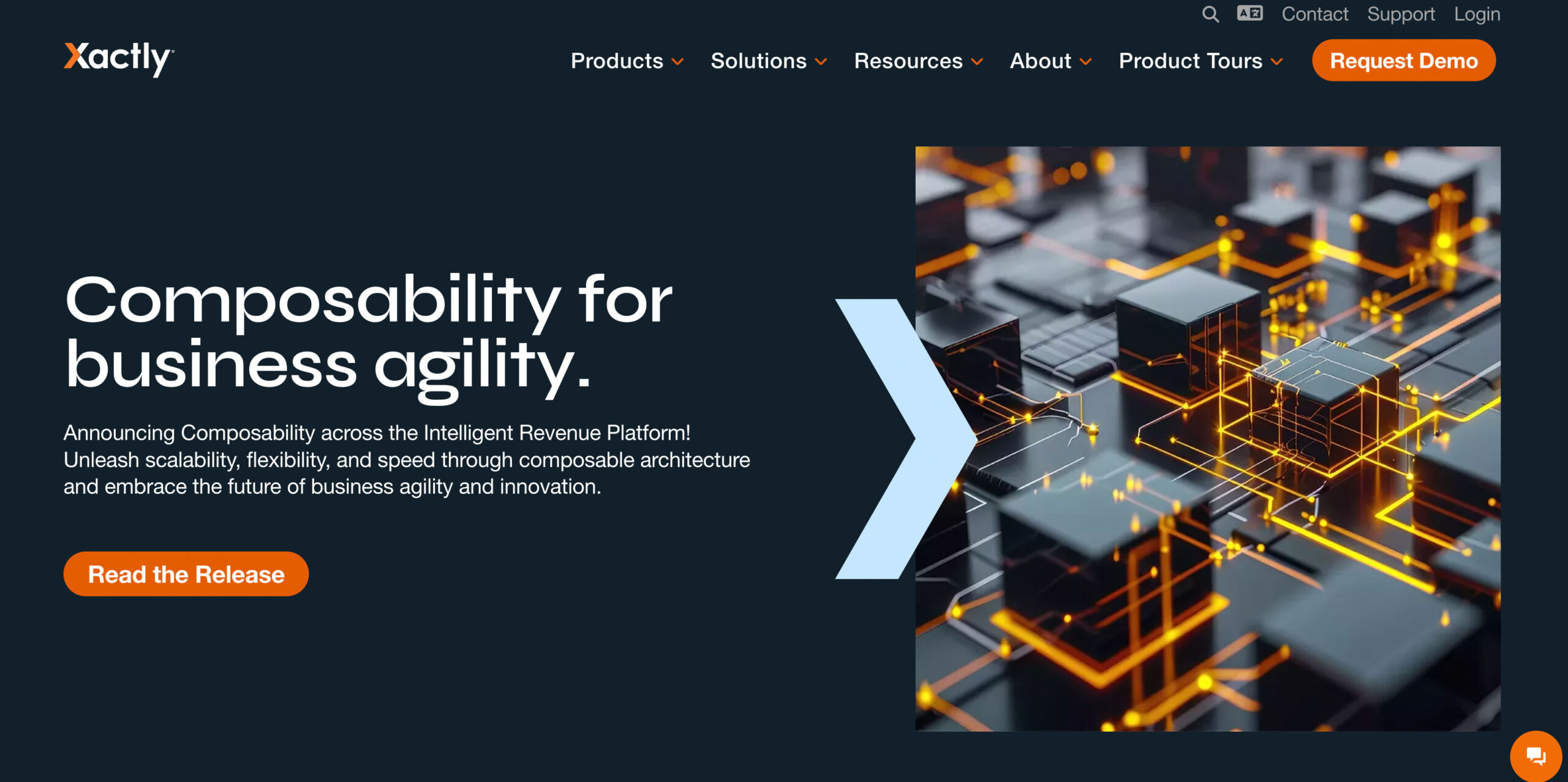 Xactly homepage