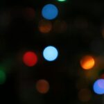 colorful dots of lights