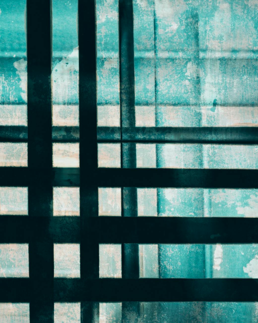 abstract shapes on wall
