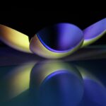 abstract shape of lotus flower