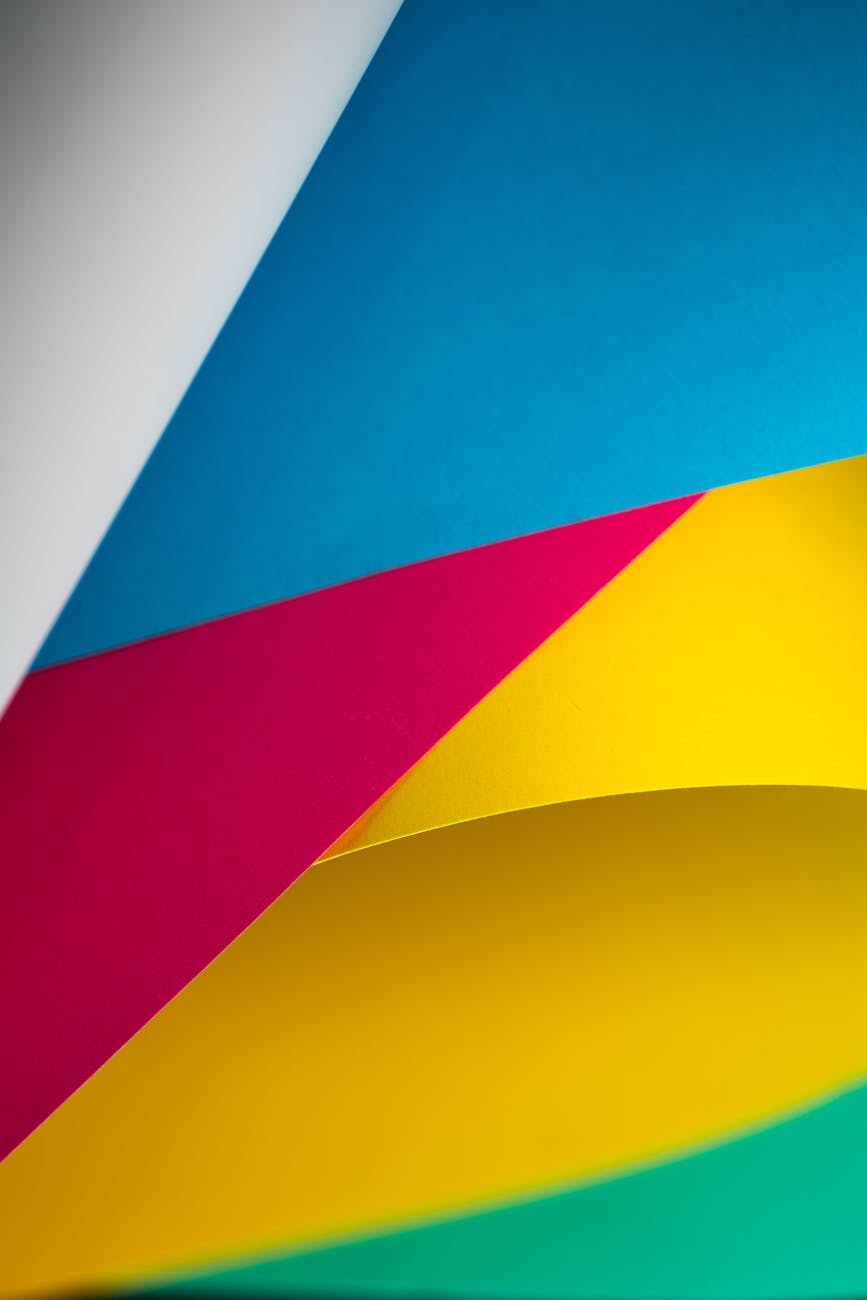 a multi colored design