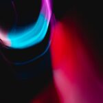 pink and blue light illustration