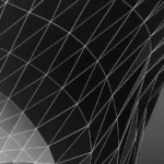 monochrome photo of triangle shape digital wallpaper