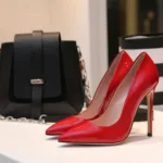 close up of shoes and bag