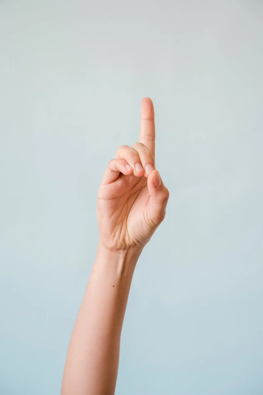 hand pointing upwards