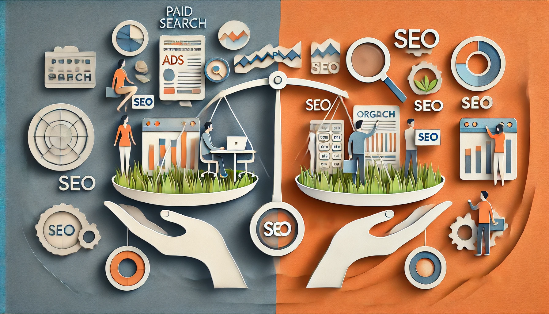 Balance paid search and SEO strategies