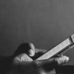 person using smartphone