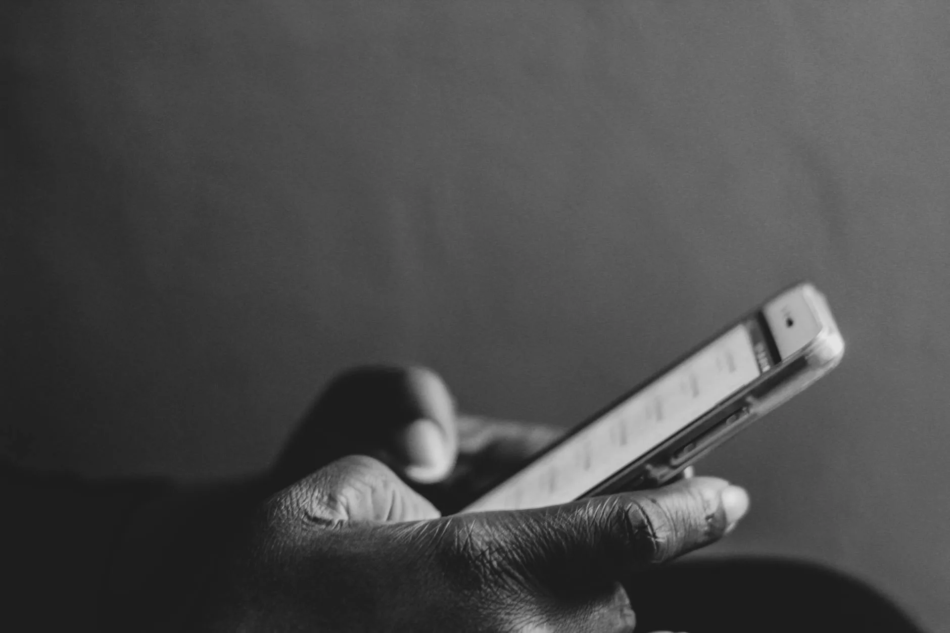 person using smartphone