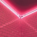 pink light fixture