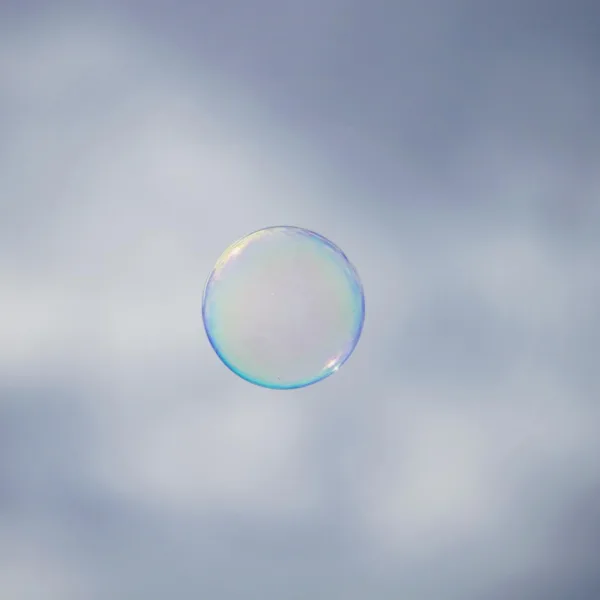 floating soap bubble