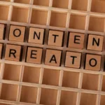 content creator block letters design