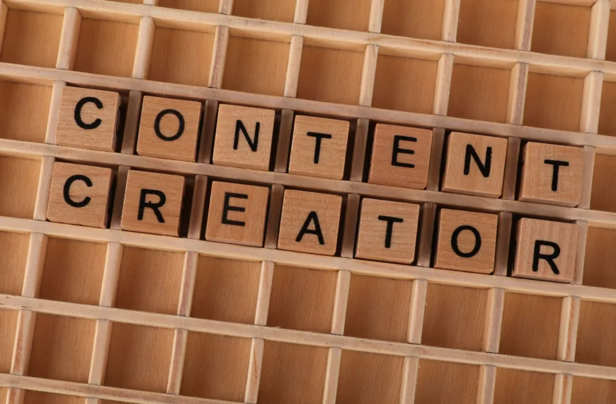 content creator block letters design