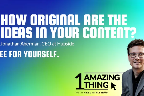 Hupside demo with Jonathan Aberman