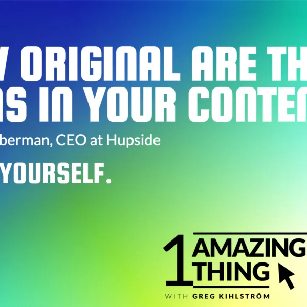 Hupside demo with Jonathan Aberman